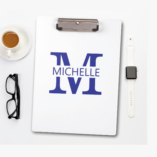 Porte-bloc Monogramme Simple avec Initiale
