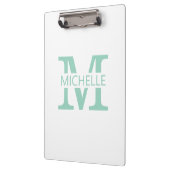Porte-bloc Monogramme Simple avec Initiale (Gauche)