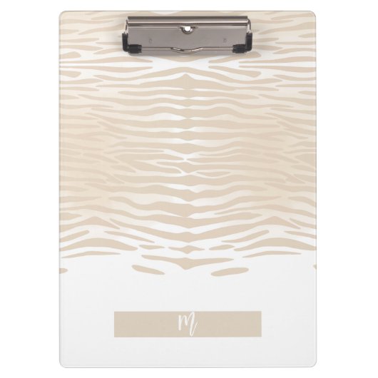 Porte-bloc Monogramme Tigre Blanc (Devant)