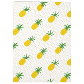 Porte-bloc Monogramme tropical d'or des ananas | (Dos)
