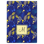 Porte-bloc Monogramme tropical Motif de feuillage botanique (Dos)