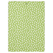 Porte-bloc Monogramme Turquoise de Motif blanc vert (Dos)