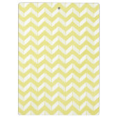 Porte-bloc Monogramme turquoise jaune en pastel chic de (Dos)