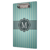 Porte-bloc Monogramme turquoise masculin de coutume de (Gauche)