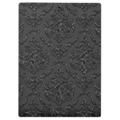 Porte-bloc Monogramme vintage floral élégant (Dos)