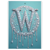 Porte-bloc Monogramme W Diamanté (Dos)