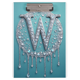 Porte-bloc Monogramme W Diamanté