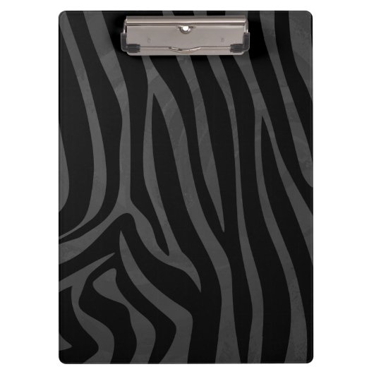 Porte-bloc Monogramme Zebra Noir et gris (Devant)