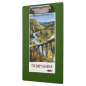 Porte-bloc Monsal Dale, train et viaduc British Rail (Gauche)