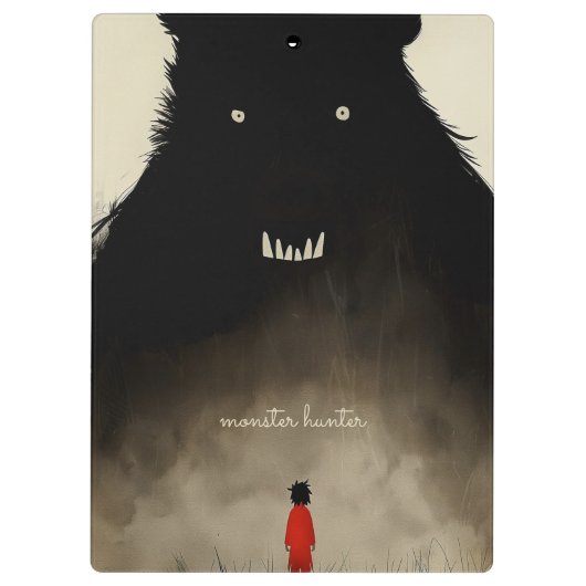 Porte-bloc Monster et l'enfant (Dos)