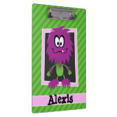 Porte-bloc Monstre pourpre sur des bandes vertes (Swatch)