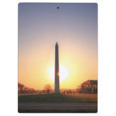 Porte-bloc Monument de Washington au coucher du soleil (Dos)