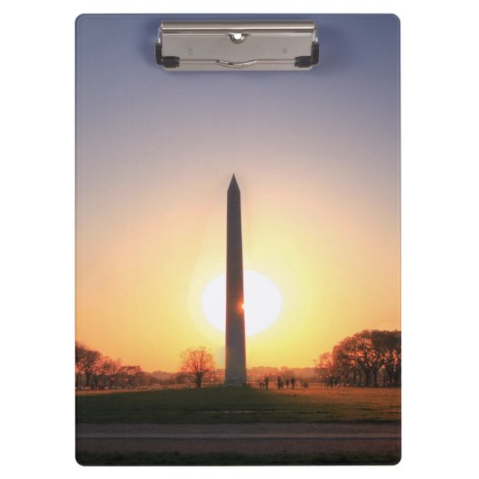 Porte-bloc Monument de Washington au coucher du soleil (Devant)