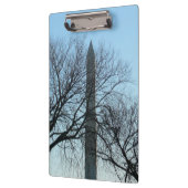 Porte-bloc Monument de Washington dans le paysage d'hiver I (Gauche)