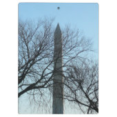 Porte-bloc Monument de Washington dans le paysage d'hiver I (Dos)