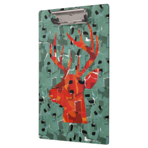 Porte-bloc Mosaïque de silhouette de tête de cerf