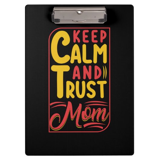 Porte-bloc Mother Gift Keep Calm And Trust Maman (Devant)