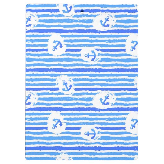 Porte-bloc Motif 1 d'Ancre d'aquarelle (Dos)