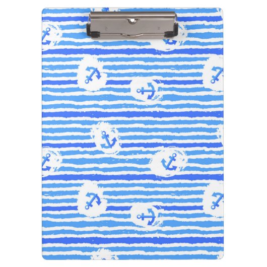 Porte-bloc Motif 1 d'Ancre d'aquarelle (Devant)