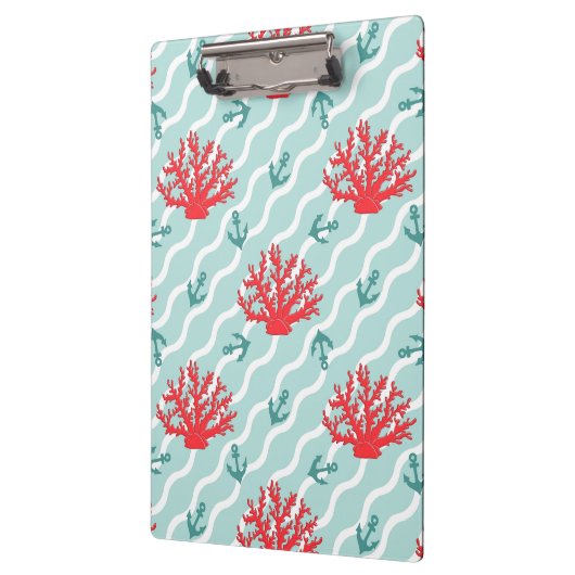 Porte-bloc Motif 1 de corail rouge (Gauche)