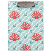 Porte-bloc Motif 1 de corail rouge (Devant)