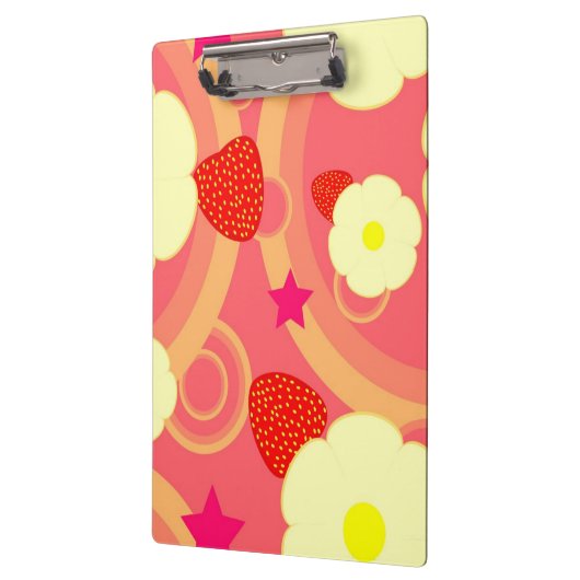 Porte-bloc Motif 2 de fraise (Gauche)