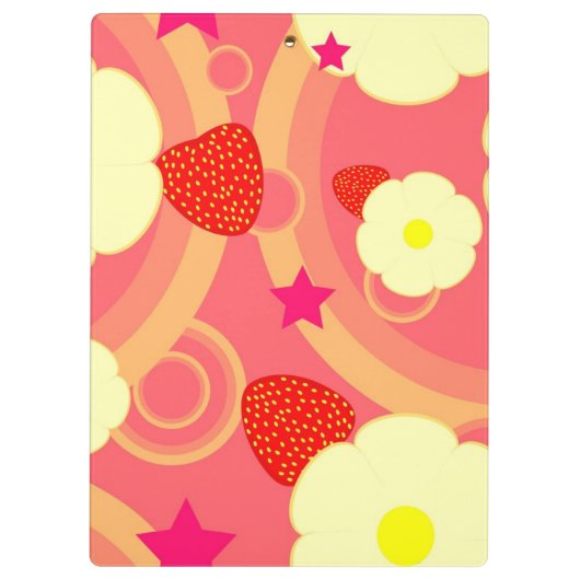 Porte-bloc Motif 2 de fraise (Dos)