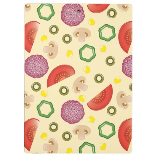 Porte-bloc Motif 2 de pizza (Dos)