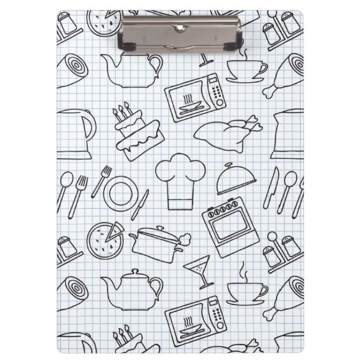 Porte-bloc Motif 4 de cuisine (Devant)