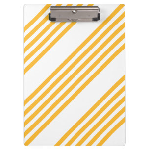 Porte-bloc Motif à cinq bandes jaune et blanc ensoleillé