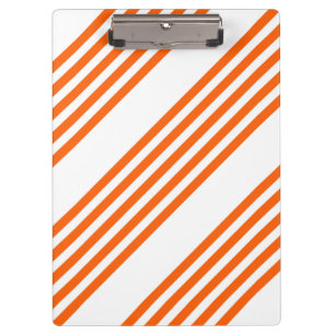 Porte-bloc Motif à cinq bandes orange et blanc