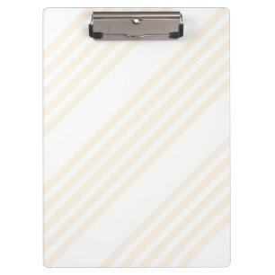 Porte-bloc Motif à cinq rayures beige et blanc