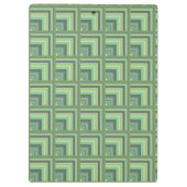 Porte-bloc Motif à échelle à rayures vert olive (Dos)