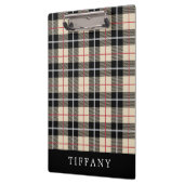 Porte-bloc Motif à plat Monogram Thomson Camel Tartan (Gauche)