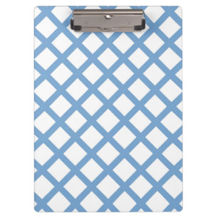 Porte-bloc Motif à rayures diamantées Harlequin bleu blanc