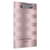 Porte-bloc motif à rayures rose-or (Swatch)