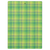 Porte-bloc Motif Abstrait à Damier Vert Bleu (Dos)