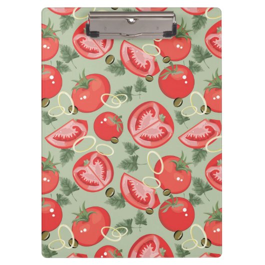 Porte-bloc Motif abstrait avec la tomate (Devant)