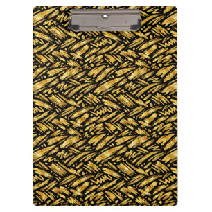 Porte-bloc Motif abstrait de feuille d'or