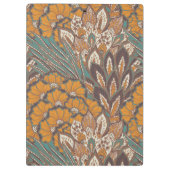 Porte-bloc Motif abstrait de plume de paon (Dos)