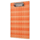 Porte-bloc Motif abstrait de textile de zigzag de rouge (Gauche)