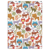 Porte-bloc Motif abstrait d'enfant et d'animaux (Dos)