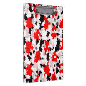 Porte-bloc Motif Abstrait irrégulier Rouge noir blanc (Swatch)