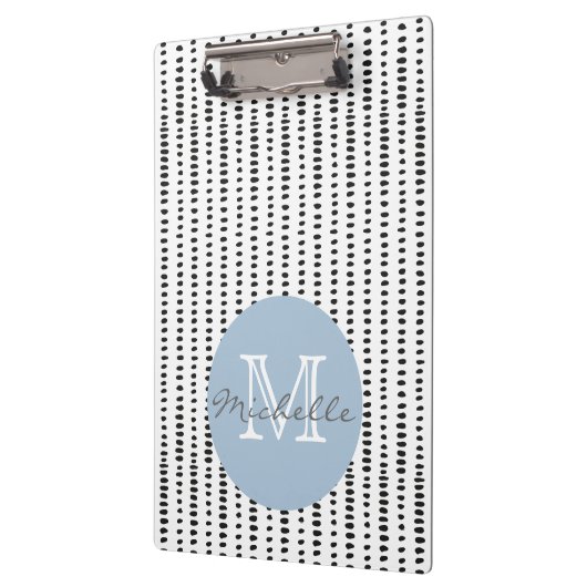 Porte-bloc Motif Abstrait, noir et blanc (Gauche)