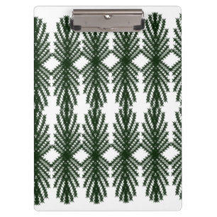 Porte-bloc Motif Abstrait Personnalisé d'Arbre de Pin Vert Fo