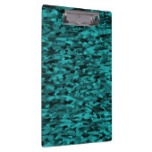 Porte-bloc Motif Abstrait Sarcelle Noir (Swatch)