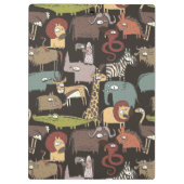 Porte-bloc Motif africain d'animaux (Dos)