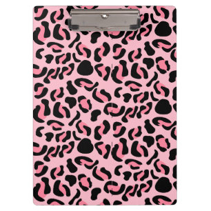 Porte-bloc Motif animal léopard rose moderne