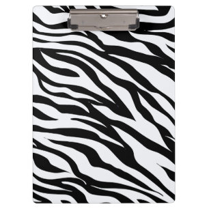 Porte-bloc Motif animal Zebra noir et blanc Imprimer