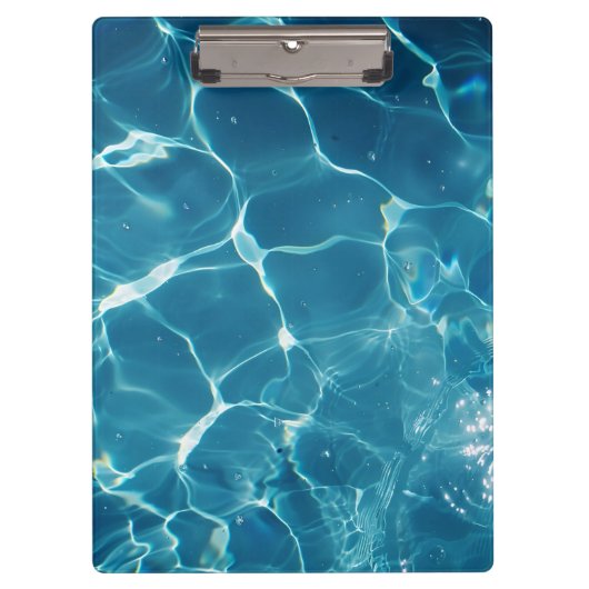 Porte-bloc Motif aquatique Aqua Blue Pool (Devant)